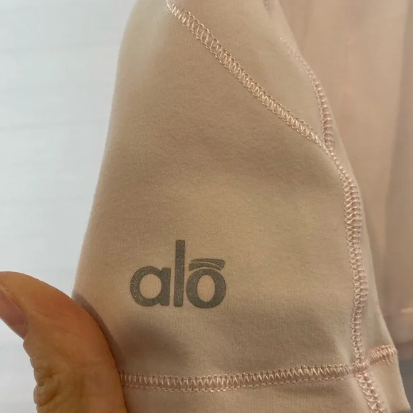 alo Yoga Petal Pink Fuchsia Colour Block Strap Racer Back Built In Bra Tank MD - Picture 4 of 10